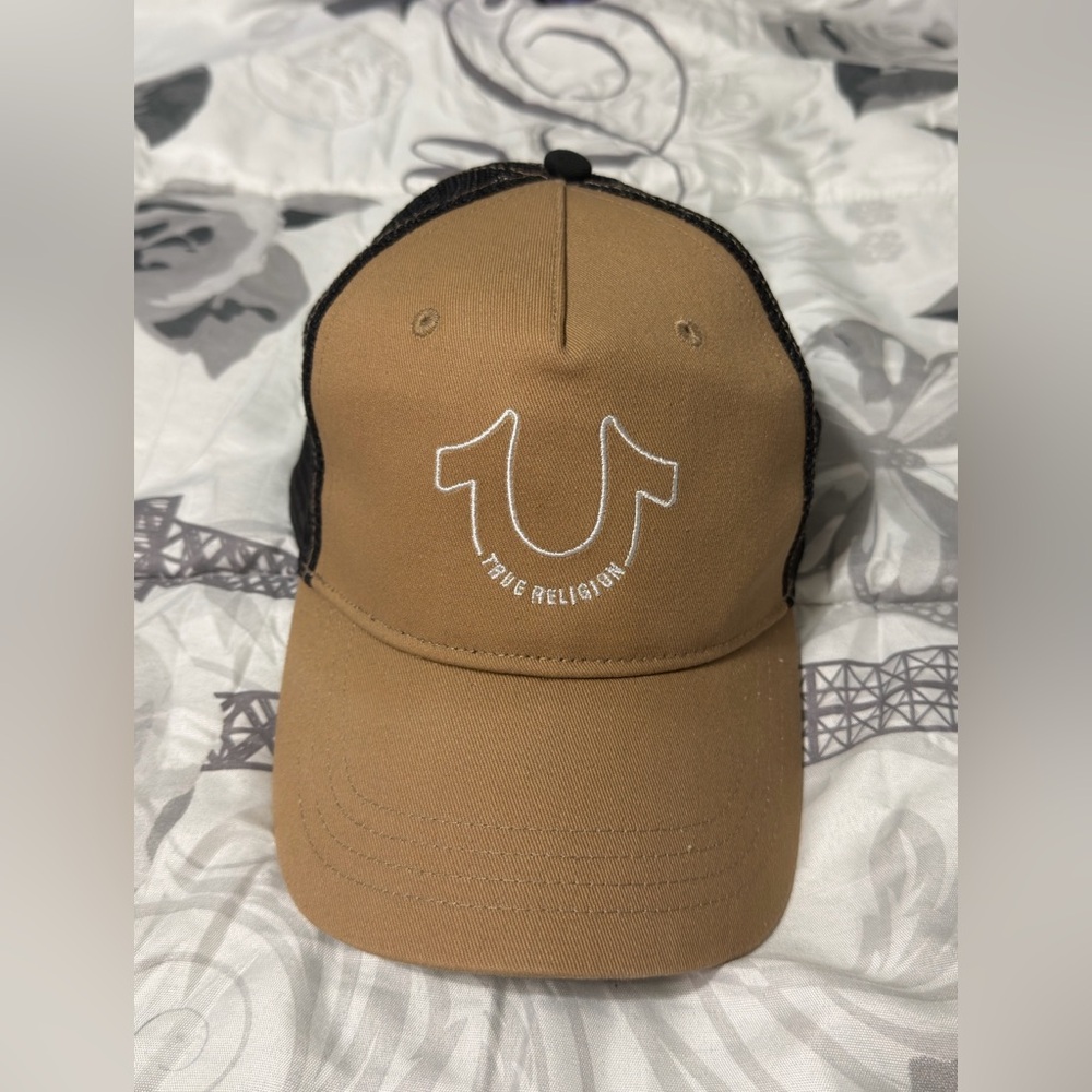 True Religion Brown Cap with Black Mesh
